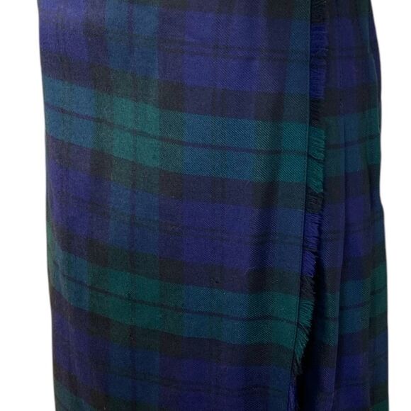 Vintage Murray Brothers Tartan Plaid Wool Kilt Wrap Scottish Skirt Size 12 - Picture 16 of 16